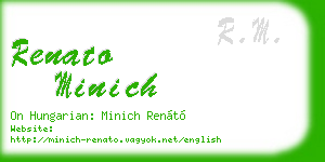 renato minich business card